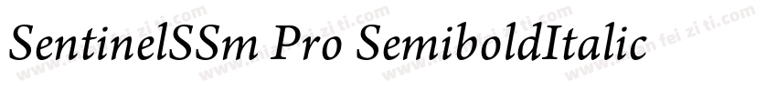 SentinelSSm Pro SemiboldItalic字体转换